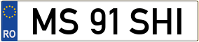 Trailer License Plate